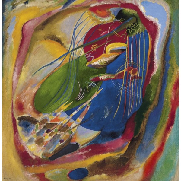 Obraz z trzema kreskami, Wassily Kandinsky, 1914 (1000el.) - Sklep Art Puzzle